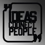 Wallity Ideas Connect People Escultura de pared negra